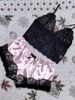 Sexy Lingerie Lace Split Three Point Sexy Suspenders See Through Pajamas And Pants Sets_ecoleips.com