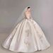 Satin Strapless Wedding Dress With Train - Elegant A-Line Bridal Gown For Petite Brides - New Arrival_ecoleips.com
