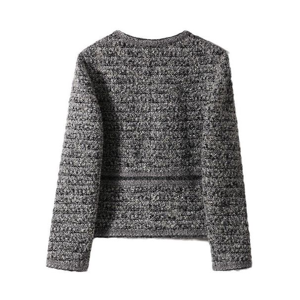 Heavy-knit Jacket, Short Tweed Coat, Gentle Spring Women's New Top With A High-end Feel_ecoleips.com