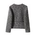 Heavy-knit Jacket, Short Tweed Coat, Gentle Spring Women's New Top With A High-end Feel_ecoleips.com
