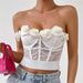 Women's Clothing Tops Princess Style Trendy Short Navel Baring Buttoned Tube Top Vest_ecoleips.com