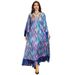 Women's Clothing Women's Printed Casual Jalabiya Middle East Arabian Dubai Muslim Robe Clothing Modest Abaya Dress_ecoleips.com