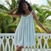 Summer Sleeveless Lace Trimmed Loose Babydoll Dress for Women Casual European American Style Vacation Dress Thin Material_ecoleips.com