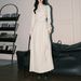 Women's Clothing Women's French Style Apricot Long Dress With Tie Waist And Long Sleeves Artistic A-Line Long Skirt Super Popular_ecoleips.com