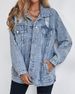 K Women's New Oversized Denim Jacket With Holes To Make Old Denim Jacket Jacket Jacket_ecoleips.com