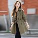 Women's Clothing New Style Temperament Versatile Mid Length Windbreaker New Style Casual Slimming Fashionable Jacket Women's Windbreaker_ecoleips.com