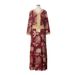 Women's Clothing Downstream Hot Selling Long Sleeved V Neck Hot Stamping Fashion Dress Middle East Arab Dubai Robe_ecoleips.com