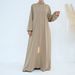 Voya Muslim Set Of Good Quality Women's Solid Color Two-piece Set, With Sleeveless Long Skirt On The Inside And Jacket On The Outside_ecoleips.com
