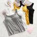 Women's Clothing Women's Modal Camisole Tank Top Padded Bra Strapless Short Versatile Thin For Layering Or Wearing On Its Own_ecoleips.com