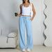 Women's Summer Casual Jogger Pants With Drawstring Waist | Loose Fit Breathable Polyester Trousers For Outdoor Sports_ecoleips.com