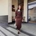 Women's Long Sleeve Zipper Cardigan Bodycon Skirt Autumn New Style European American Cross Border Waist Cinching Knit Pant Sets_ecoleips.com