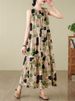 Cotton Vintage Sleeveless Polka Dot Dresses For Women 2026 Summer Casual Loose Long Dress Femme Robe Vestidos Fashion Clothing_ecoleips.com