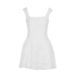 AD481 Fashionable 2025 Summer Girl's Style Fresh Sweet Women's Dress With Straps, Square Neck, And Puffy Skirt_ecoleips.com