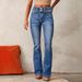 2025 Spring European And American Cross-Border New Retro Stretch Jeans Women's Washed Flared Long Pants_ecoleips.com