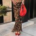 K Sexy Mermaid Skirt; Floor-length Leopard Print Skirt; Fashionable New Long Skirt._ecoleips.com