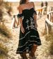 Women's Clothing Hem Lace Slim Black Dress_ecoleips.com