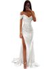 New Party Glitter One Neck Split INS Casual Fashion Dress For Women_ecoleips.com