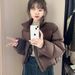 Off-Season Version Kendall Jenner Style Short High-Waisted Thickened Down Jacket For Petite Women, European And American_ecoleips.com