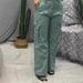 Women's Clothing Retro Workwear Multi Pocket Casual Straight Pants_ecoleips.com