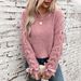 Lace-Up Bow Pullover Autumn Winter Cross-Border Sweater Loose Casual Long Sleeve Knitted European And American Women's_ecoleips.com