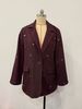Women's Clothing Straight Loose Heart Hot Diamond Suit Female Ins Style Long Sleeve Autumn And Winter Single Button Design Top Female_ecoleips.com