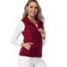 Aria Basics Cross-border Bestseller European And American Style Women's Vest, Soft Sleeveless Jacket, Stand-up Collar Fleece_ecoleips.com