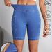 High-Waisted Denim Shorts For Women - Stretchy Comfort, Slimming Fit, Classic Blue Wash Versatile Blue Wash_ecoleips.com