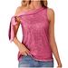 Aria Basics Aria Basics Cross-border Foreign Trade Women's Clothing 2024 Summer Sequin Camisole Party Tank Top Shirt For Women In_ecoleips.com