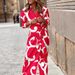 Women's Spring/Summer Loose Fitting Shirt Collar Dress Waist Cinching Trendy Casual Dress_ecoleips.com