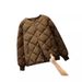 Lightweight Puffer Jacket For Women - Short, Loose Fit, Baseball Collar, Casual Winter Coat (White, Black, Khaki)_ecoleips.com