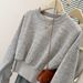 Korean-style Real-shot Early Spring And Autumn Long-sleeve Sweatshirt For Women, Loose Fit, New Thin Design,_ecoleips.com