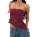 Women's Clothing Sexy Navel Baring Tube Top One Piece Suspender Vest Outer Wear Chest Wrap Top Vest Women_ecoleips.com