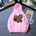 2025 New Women's Clothing Autumn And Winter Fleece-lined Printed Casual Versatile Top Long-sleeve Loose_ecoleips.com