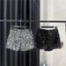 Autumn New Full Sequin Shiny Heavy Zipper Nightclub Socialite Three-Quarter Shorts Hot Pants For Women_ecoleips.com