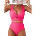 Aria Basics 2025 New Foreign Trade Model Sexy Push-Up Plus Size Bikini Women's European And American Style Beach Vacation Two-Piece_ecoleips.com