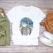 Euroean And American Cross-border Foreign Trade Women's Clothing, Dreamcatcher Rint Round-neck Short-sleeve T-shirt_ecoleips.com