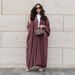 Muslim Women's Modest Fashion Turkish Striped Casual Plus Size Abaya Cardigan Robe_ecoleips.com