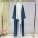Cross-border Foreign Trade European And American Dubai Elegant Long Middle Eastern Turkish Arab Patchwork Women's Robe_ecoleips.com