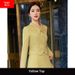 Yellow Women's Blazer 2023 New Fashion Short Petite Women, Stylish Casual Suit For Spring And Autumn_ecoleips.com