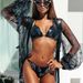 Cross-Border Foreign Trade Solid Color Strap-On Rhinestone Bikini, In Stock On Aliexpress Amazon, Dz019 European And_ecoleips.com