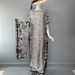 Elegant Fashion Muslim Robe Printed Loose Women's Straight Set Wholesale_ecoleips.com