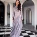 Women's Lavender Mock Neck Belted Long Sleeve Dress – Retro A-Line Midi Dress With Asymmetrical Hem (Breathable Polyester, S-Xxl, Street To Elegant)_ecoleips.com