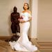 Women's Clothing One shoulder wedding dress new trailing bride fishtail sexy outdoor lawn welcoming outing yarn_ecoleips.com