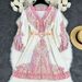 FD1980 In Stock Summer New Women's Printed Bohemian Vacation Style Casual Loose Long Dress_ecoleips.com