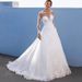 Women's Clothing wedding dress new women's dress wish lace deep v long sleeve dress long skirt_ecoleips.com