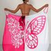Women's Butterfly Print Cape European American Original Factory Multilayer Wear Various Colors Fixed Print Swimwear_ecoleips.com
