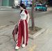 Women's Clothing Fashion Suits For Women In Summer New Raglan Sleeve Short Sleeved T Shirts High Waist Wide Leg Pants Street Two Piece Suits_ecoleips.com