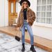 Luxury Faux Fur Coat For Women - Elegant Long Sleeve Jacket With Snake Print, Oversized Fit, Warm Winter Outerwear For Office & Casual Wear_ecoleips.com