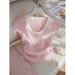 Women’s Clothing This Year's Popular Beautiful Shirt Pink Dopamine Short Sleeved T Shirt Female Summer New Design Top_ecoleips.com