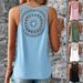 Women's Clothing Summer Hollow Solid Color V Neck Sleeveless T Shirt_ecoleips.com